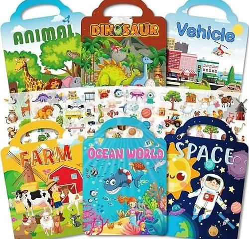 Aannanl Reusable Sticker Books Code E…