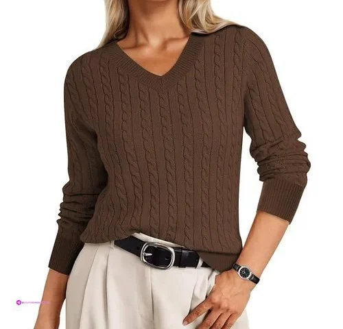 Reg Cable Knit Sweater Women Soft