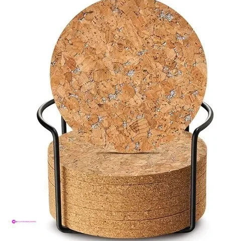 Lifver Cork Coasters Set Clip Coupon