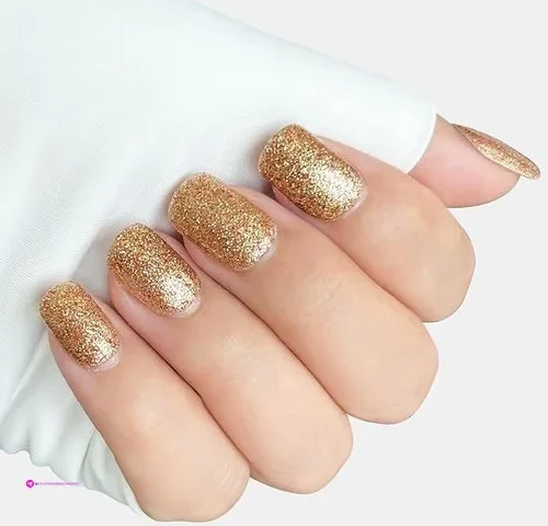 Addfavor Press On Nails Short Square Fake Nails Gel Acrylic