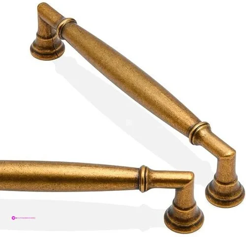 Asimerdeco 10 Pack Antique Brass Cabinet Pulls 5 Inch 128mm