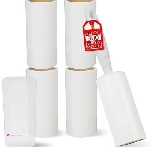 4x Extra Sticky Lint Roller With Dust Cover Lint Rollers