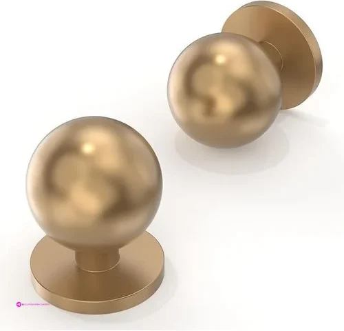 Asimerdeco 10 Pack Champagne Bronze Cabinet Knobs – Round Kitchen