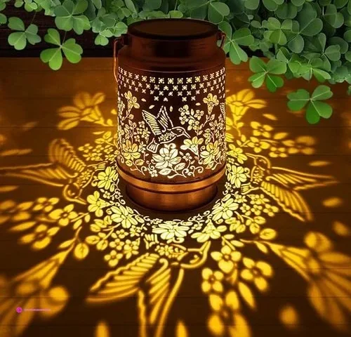 Solar Lanterns Outdoor Waterproof Hummingbird Hanging Solar Lanterns Birthday Gifts