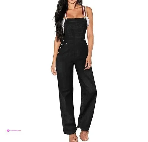 Hybrid Company Women S Comfortable Stretch Casual Jumpsuit Denim Pants
