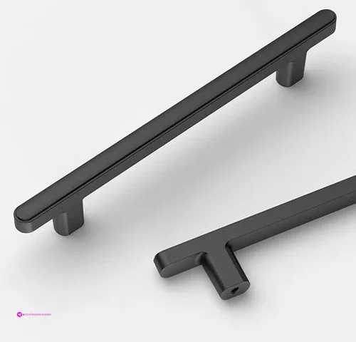 Kakapola 10 Pack 5 Inch 128mm Matte Black Cabinet Pulls