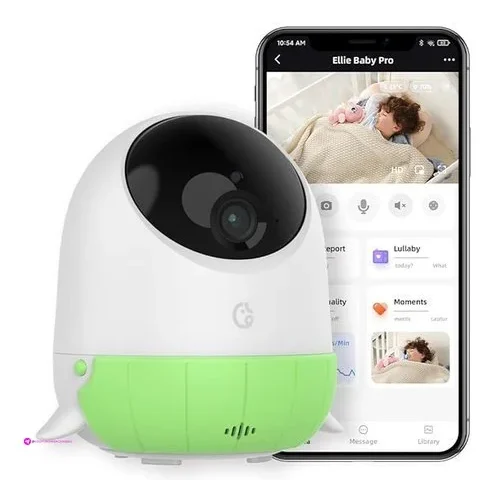 Ellie Baby Monitor With Camera And Audio Face Covered Alert