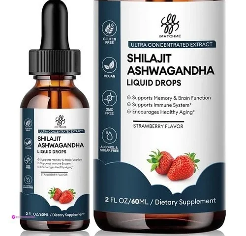 Imatchme Shilajit Liquid Drop With Ashwagandha For Enhanced Energy And