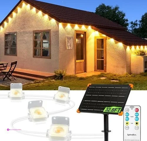 Lifengsoler Permanent Outdoor Lights 32 8ft Solar Powered Outdoor Light