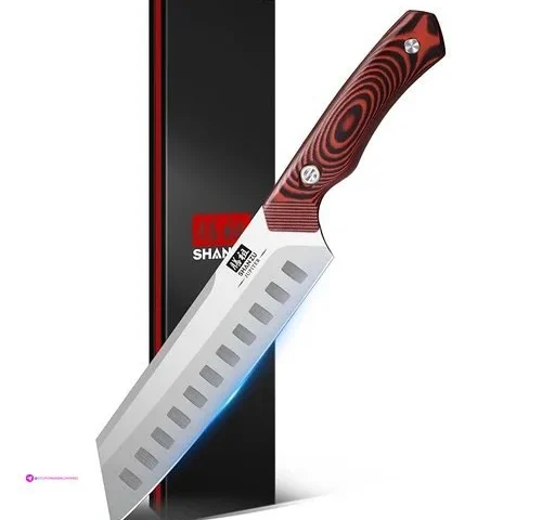 Shan Zu Sushi Knife Swedish Steel 14c28n Santoku Chef Knife