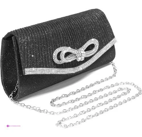 Aveelulu Black Formal Clutch Purses For Women Evening Crossbody Bag