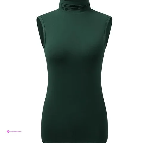 Othread Co Women S Sleeveless Turtleneck T-shirt Basic Stretch Layer