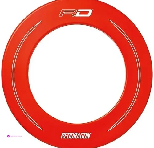 Red Dagon Red Printed Design Dartboard Surround