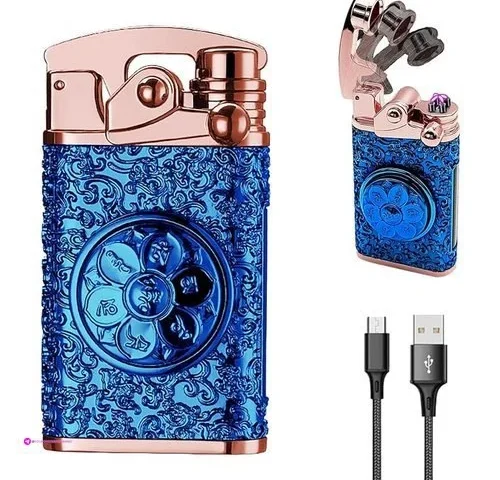 Yozwoo Electric Dual Arc Lighter – Usb Rechargeable Windproof Flameless
