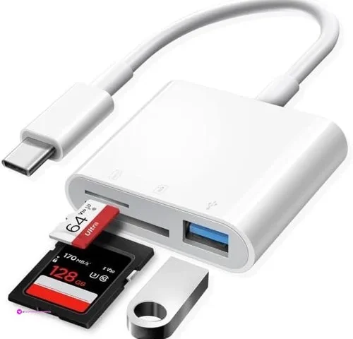 Usb C To Sd Card Reader For Iphone Ipad 3