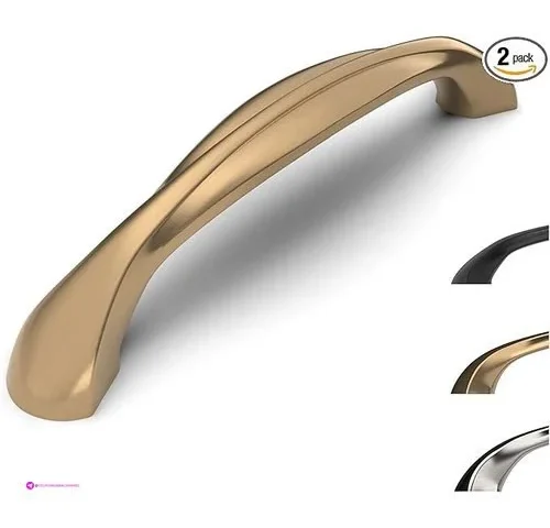 9build 2 Pack 3-3 4 Inch Cabinet Handles Champagne Gold