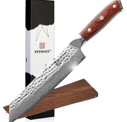 Keemake Damascus Chef Knife 8 Inch – Kiritsuke Knife With