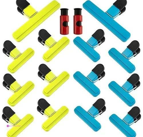 Food Bag Clips – 16 Pcs 3 Assorted Sizes Small