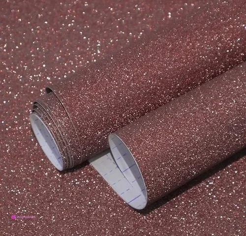 Kitico Red Peel And Stick Wallpaper – Glitter Decorative Diy
