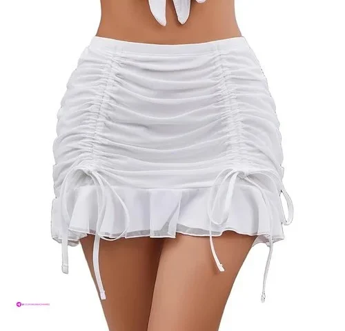Avidlove Mini Skirt For Women High Waisted Mesh Micro Skirt