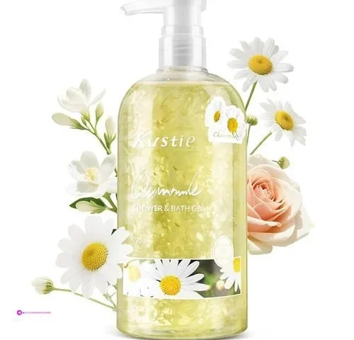 Kustie Chamomile Petal Body Wash With 972 Real Petals Floating