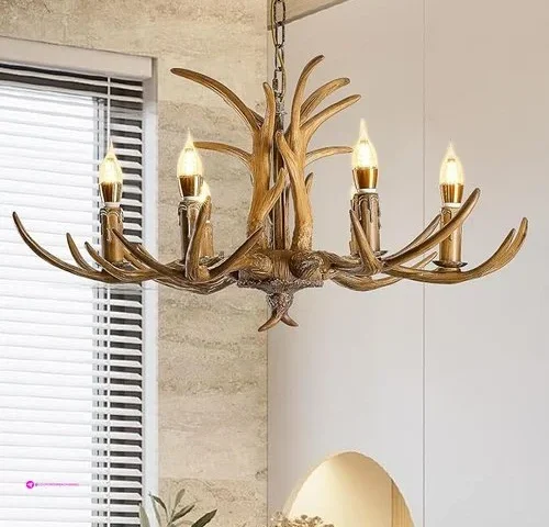 Antler Chandelier 6-light 29 5in Deer Antlers Chandelier Rustic Style