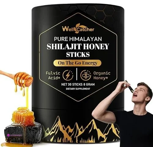 Himalayan Shilajit Honey Sticks Organic- Honey Packets For Men Women