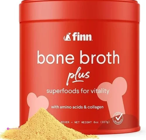 Finn Bone Broth Plus For Dogs Joint Mobility Topper Packed