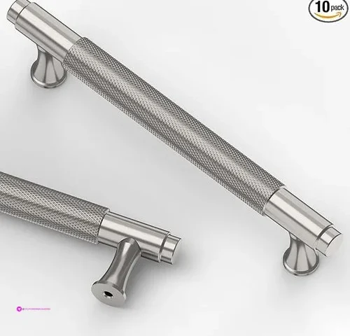 Asidrama 10 Pack 5 Inch 128mm Brushed Satin Nickel Kitchen