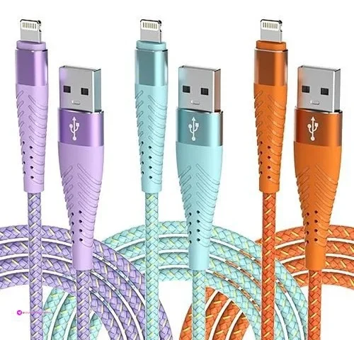 Cuanyeon Iphone Charger Fast Charging Lightning Cable 6ft 3pack Apple