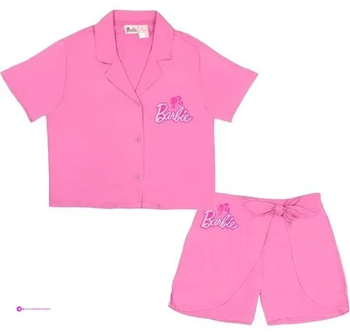 Barbie Girls 2-piece Iconic Bundle Set – Casual Hot Pink