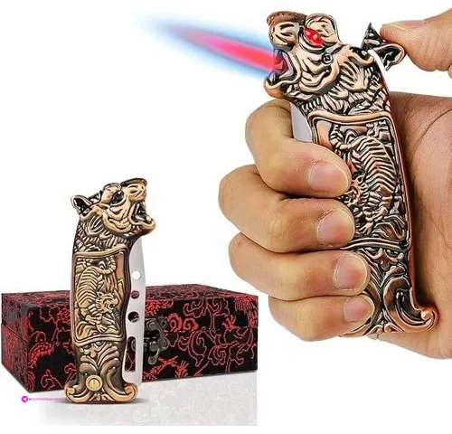 Torch Cool Lighters With Jet Flame Box For Christmas Butane