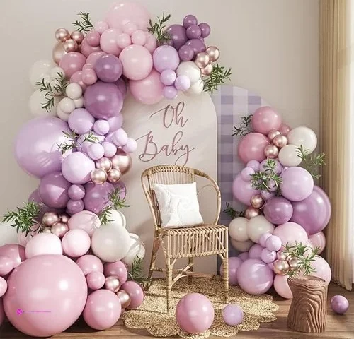 Dusty Purple Balloon Arch Kit 124pcs Pink And Purple Balloon