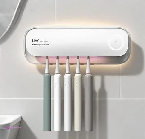 Gczgcz Uv Toothbrush Holders Wall Mounted Toothbrush Sanitizer Cleaner 5