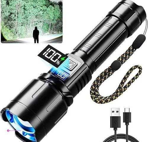 Knibo Rechargeable Flashlight 99000 High Lumens Led Super Bright Flash