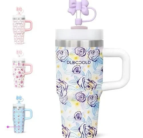 Dloccold 16 Oz Stainless Steel Tumbler With Lid And Straw