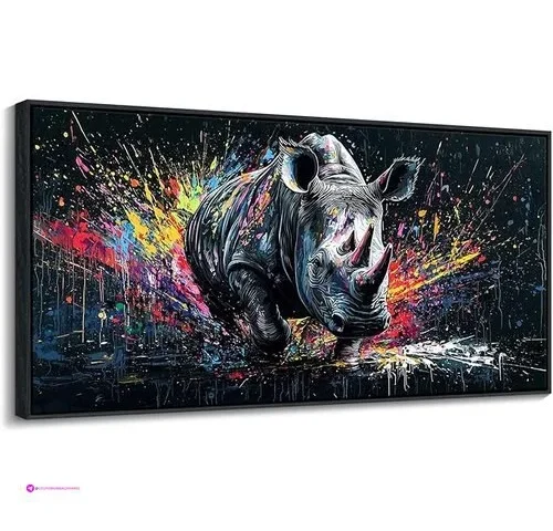 Qzqcblc Large Canvas Wall Art – Colorful Abstract Graffiti Pop