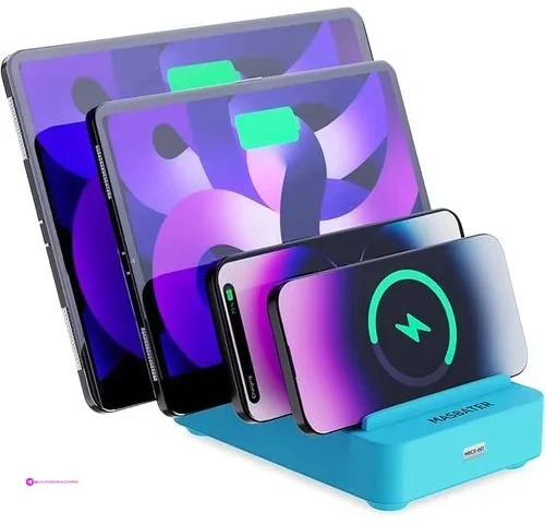 4-port Charging Station For Multiple Devices Usb Charger Stations Multi-device