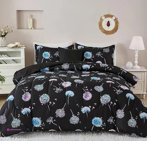 Wongs Bedding Girls Bedding Sets Twin Dandelion Patterns 6 Pieces