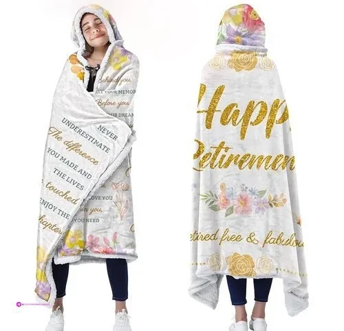 Retirement Gift For Women 2025 Happy Retirement Wearable Blanket Ideas