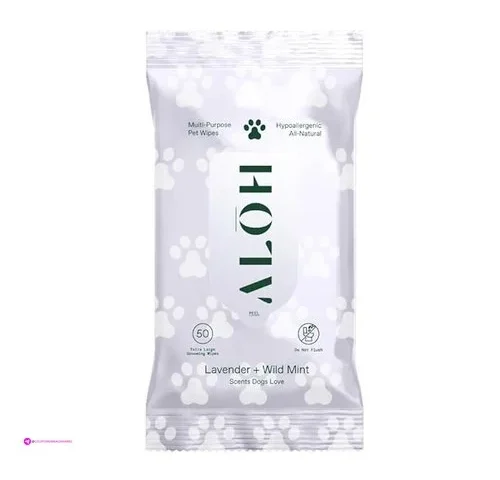 Alōh Hypoallergenic All-natural Multi-purpose Pet Wipes Lavender Wild Mint 50ct
