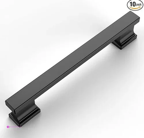 Amerdeco 10 Pack Matte Black Cabinet Pulls 5 Inch 128mm