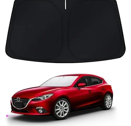 Bestview Windshield Sun Shade Compatible With Mazda 3 Hatchback Sedan