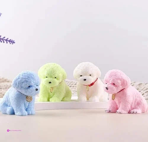 Anboor 4pcs Dog Squishies Toys Soft Teddy Dog Squeeze Stress