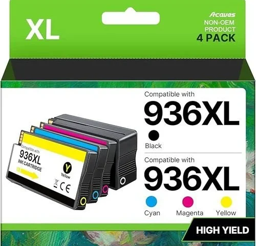 936xl 936 Ink Cartridges High Page Yield With Chip Compatible