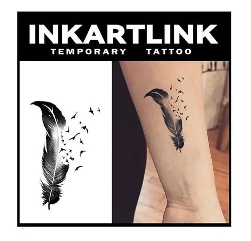 Inkartlink Tattoo Tech 3 Sheets Small Semi Permanent Tattoo Adult