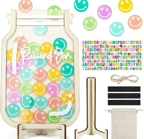 Magnetic Reward Jars For Kids Personalized Reward Jar With Colorful