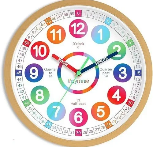 Roymnie Learning Clock For Kids Telling Time Easily Teaching Clock