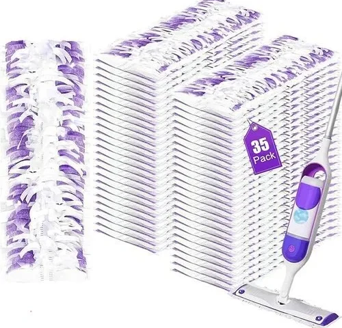 35 Pack Disposable Refills For Swiffer Power Mop Multi-surface And