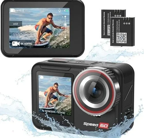 Hiicam Waterproof Action Camera 4k Underwater Camera Sports Camera With